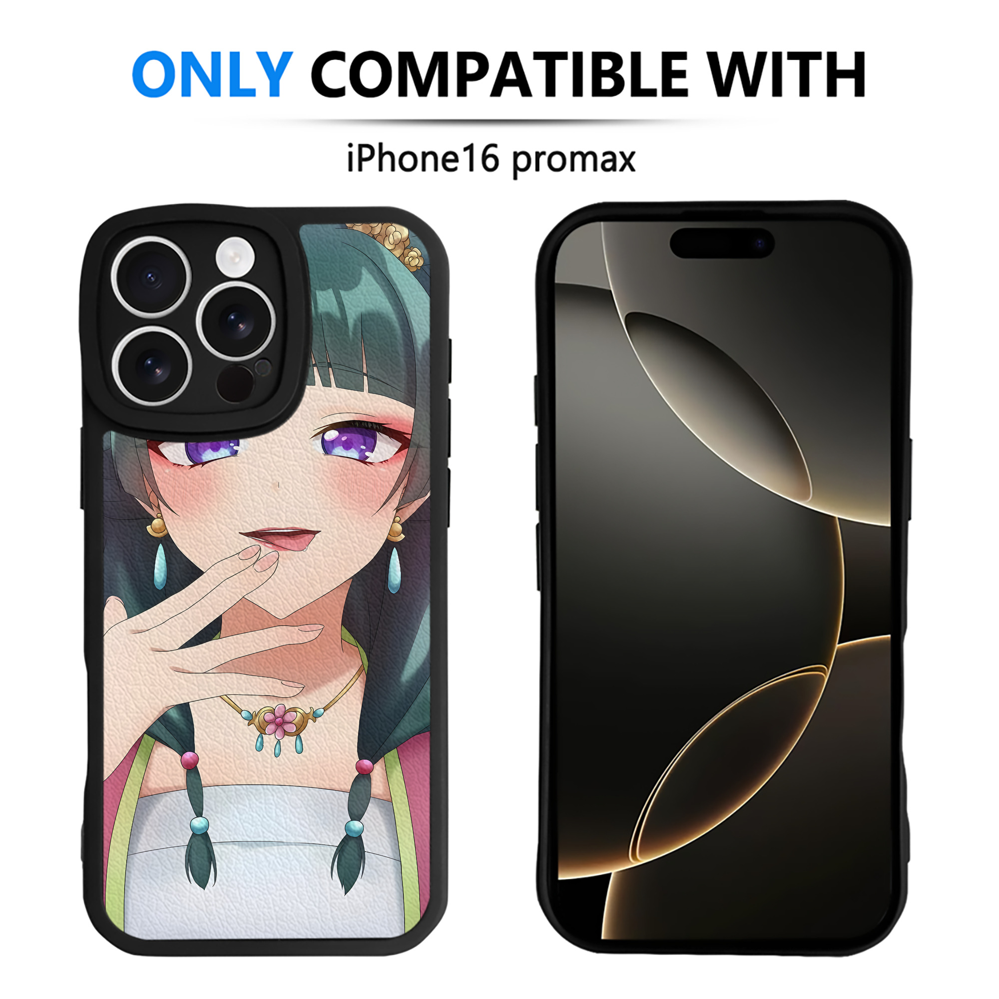 （画像用） 薬屋のひとりごと The Apothecary Diaries 【iPhone 16シリーズ対応】シリコンスマホケース（レザー調） 材質：シリコン